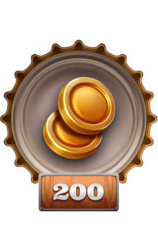 Accumulate 200 coins